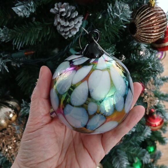 Unbranded Other - Glass Christmas Ornament Thick Heavy Duty Holiday Tree Decoration 3.5"